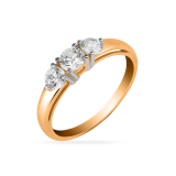 Золотое кольцо с фианитом