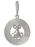 Серебряная подвеска со знаком зодиака «Козерог»
