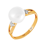Золотое кольцо с жемчугом