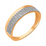 Золотое кольцо с 2 и более бриллиантами