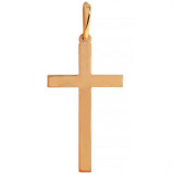 Золотая подвеска крестик