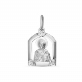 Серебряная иконка подвеска «Николай чудотворец»