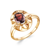 Золотое кольцо с гранатом