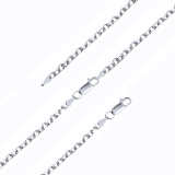 Серебряная цепочка с плетением якорное
