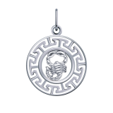Серебряная подвеска со знаком зодиака «скорпион»