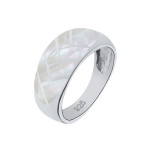 Серебряное кольцо с перламутром и перламутром